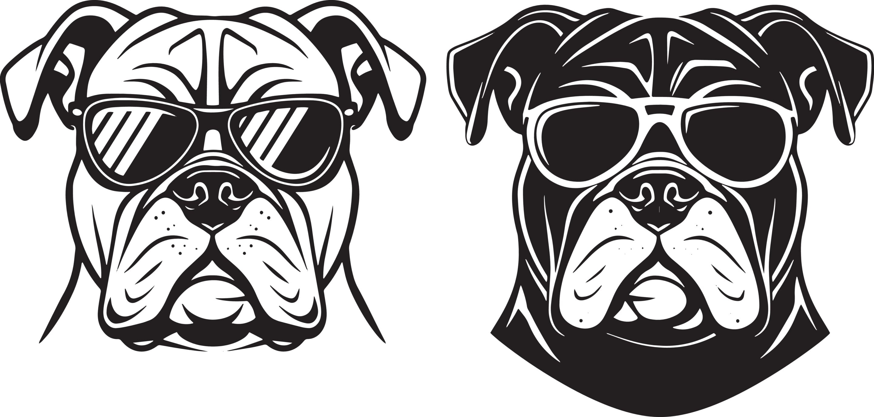 Bulldog,Clipart,,Bulldog,Clipart,,Bulldog,Black,Vector